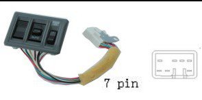 مجموعة مفاتيح تحكم زجاج (ماستر) - تويوتا هايس (1993-1995) | 7 خطوط