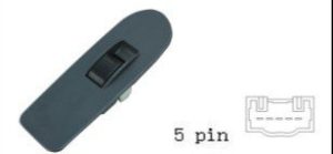 مفتاح زجاج مفرد (يمين/راكب) - تويوتا هايس 2000 | 5 خطوط