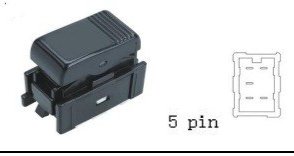 مفتاح زجاج مفرد (يمين/راكب) - تويوتا كراون (1992 وما بعد) | 5 خطوط