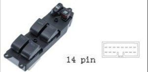 مجموعة مفاتيح تحكم زجاج (ماستر) - تويوتا كامري (1996-2001) | 14 خط