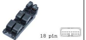 مجموعة مفاتيح تحكم زجاج (ماستر) - تويوتا كامري 2.4 (2002-2005) | 18 خط