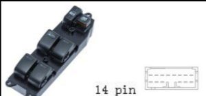 مجموعة مفاتيح تحكم زجاج (ماستر) - تويوتا لاند كروزر / كامري (97-04) | 14 خط