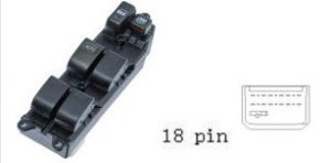 مجموعة مفاتيح تحكم زجاج (ماستر) - تويوتا كورولا (2000-2006) | 18 خط