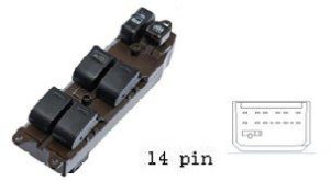 مجموعة مفاتيح تحكم زجاج (ماستر) - تويوتا لاند كروزر (2004-2006) | 14 خط