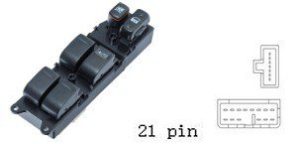 مجموعة مفاتيح تحكم زجاج (ماستر) - تويوتا لاند كروزر (1998-2007) | مقود أيمن (RHD)