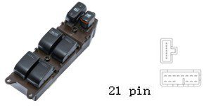 مجموعة مفاتيح تحكم زجاج (ماستر) - تويوتا لاند كروزر 4700 (1998-2007) | 21 خط