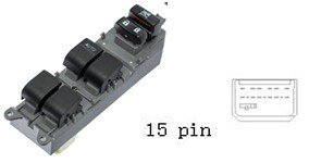 مجموعة مفاتيح تحكم زجاج (ماستر) - تويوتا كامري وكورولا (2008 وما بعد) | 15 خط