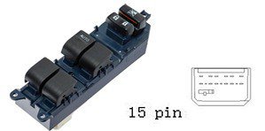 مجموعة مفاتيح تحكم زجاج (ماستر) - تويوتا كامري ويارس (07-15) / توندرا (07-12) | 15 خط