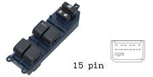 مجموعة مفاتيح تحكم زجاج (ماستر) - تويوتا رالينك (Toyota Ralink) | 15 خط