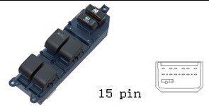 مجموعة مفاتيح تحكم زجاج (ماستر) - تويوتا يارس (2007-2011) | 15 خط