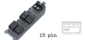 مجموعة مفاتيح تحكم زجاج (ماستر) - تويوتا كامري | 15 خط
