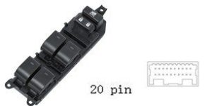 مجموعة مفاتيح تحكم زجاج (ماستر) - تويوتا لاند كروزر وبريوس وإستيما | مقود أيمن (RHD)