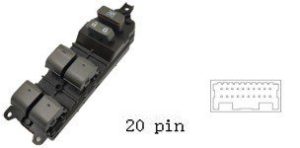 مجموعة مفاتيح تحكم زجاج (ماستر) - لكزس LS460 (2007-2012) | 20 خط