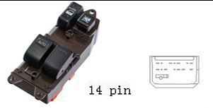 مجموعة مفاتيح تحكم زجاج (ماستر) - تويوتا سولارا (2003-2008) | 14 خط