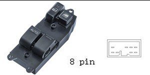 مجموعة مفاتيح تحكم زجاج (ماستر) - تويوتا لاند كروزر (1996-2008) | 8 خطوط
