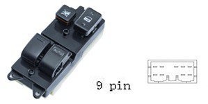 مجموعة مفاتيح تحكم زجاج (ماستر) - تويوتا راف فور (1996-1998) | مقود أيمن (RHD)