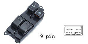 مجموعة مفاتيح تحكم زجاج (ماستر) - تويوتا وتاكوما (1994-2004) | 9 خطوط