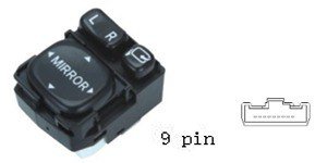 مفتاح تحكم في المرايا الجانبية (كهرباء) - تويوتا | 9 خطوط | 84870-06030