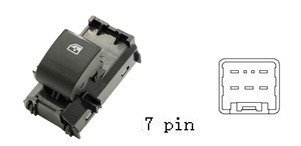 مفتاح تحكم نافذة فرعي - تويوتا (إينوفا، فورتشنر، هايلوكس 2017) | 7 خطوط