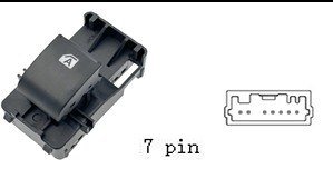 مفتاح تحكم نافذة فرعي - تويوتا | جهة الأمام يمين (FR) | 7 خطوط