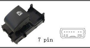 مفتاح تحكم نافذة فرعي - تويوتا هايلوكس بيك أب (2015-2023) | جهة الأمام يمين (FR)