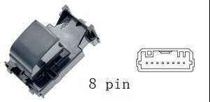 مفتاح تحكم نافذة فرعي - تويوتا | جهة الأمام يمين (FR) | 8 خطوط