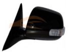 مرآة باب كهربائية تويوتا كامري / أوريون 2007–2008 بخطوط إشارة ولمبة صفراء – لون أسود