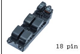 مفتاح زجاج كهرباء تويوتا كامري 2.4 (2002–2005) | 18 بن