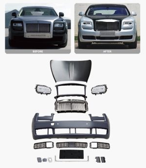 طقم تحويل هيكل أمامي — مناسب لـ Rolls-Royce Ghost 1 (2010–2014) ترقية إلى شكل 2020 (UP 3)