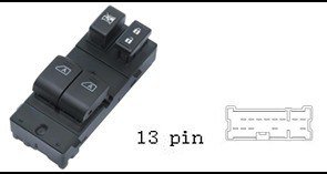 (مجموعة مفاتيح تحكم زجاج (ماستر) - نيسان إنفينيتي | جهة السائق (FL) | 13 خط)