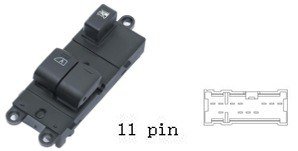 (مجموعة مفاتيح تحكم زجاج (ماستر) - نيسان كابستار | جهة السائق (FL) | 11 خط)