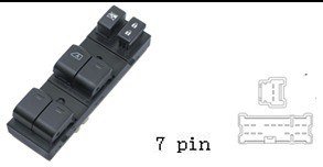 (مجموعة مفاتيح تحكم زجاج (ماستر) - نيسان ألتيما | جهة السائق (FL) | 7 خط)