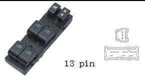 (مجموعة مفاتيح تحكم زجاج (ماستر) - نيسان مكسيما وإنفينيتي | جهة السائق (FL) | 13 خط)