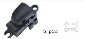 (مفتاح تحكم زجاج مفرد - نيسان سنترا | 5 خط)