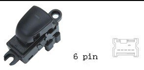 (مفتاح تحكم زجاج مفرد - نيسان ألتيما | جهة الراكب (FR) | 6 خط)