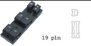 (مجموعة مفاتيح تحكم زجاج (ماستر) - سوبارو فورستر | جهة السائق (FL) | 19 خط)