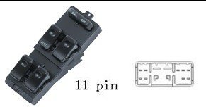 لوحة مفاتيح تحكم زجاج السيارة لمازدا MPV (1996-1998)