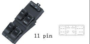 لوحة مفاتيح تحكم زجاج السيارة لمازدا 323 (1994-2000) - جهة اليمين RHD