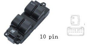 لوحة مفاتيح تحكم زجاج السيارة لمازدا 6 (2003-2005) - إصدار 10 Pin