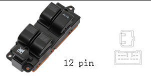 لوحة مفاتيح تحكم زجاج السيارة لمازدا - جهة اليمين RHD