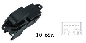 مفتاح تحكم زجاج السيارة الجانبي لمازدا 6 (2007-2015) - جهة الركاب