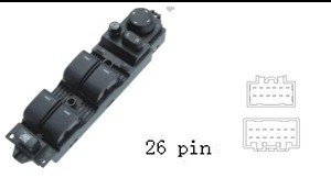 لوحة مفاتيح تحكم زجاج ومرايا السيارة لمازدا 3 (2009 فما فوق)