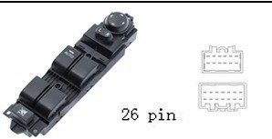 لوحة مفاتيح تحكم زجاج ومرايا السيارة لمازدا 3 (2010-2013)