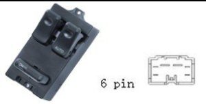 مفتاح تحكم زجاج السيارة لمازدا 323F (1994-1998) - نظام القيادة اليمين (RHD)