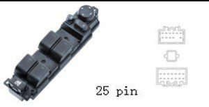 لوحة مفاتيح تحكم زجاج ومرايا السيارة لمازدا 6 (2009-2015)