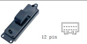 مفتاح تحكم زجاج السيارة لمازدا 6 (2009-2015) - الجهة الخلفية يسار