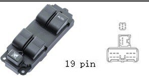 لوحة مفاتيح تحكم زجاج السيارة لمازدا 3 (2008-2010) - نظام القيادة اليمين (RHD)