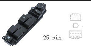 لوحة مفاتيح تحكم زجاج ومرايا السيارة لمازدا 2 (2009-2012)