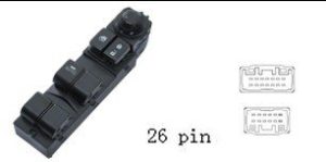 لوحة مفاتيح تحكم زجاج ومرايا السيارة لمازدا 3 أكسيلا (2014-2016)