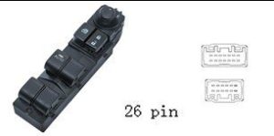 لوحة مفاتيح تحكم زجاج ومرايا السيارة لمازدا 3 أكسيلا (2017)